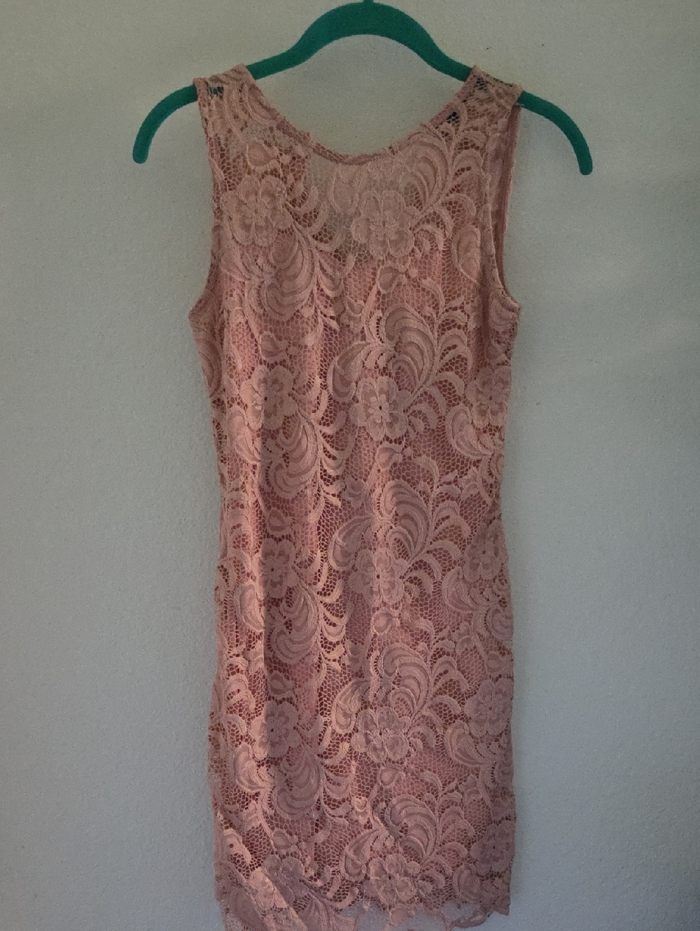 Ambiance Blush Pink Lace Midi Dress